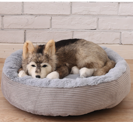 Cama Redonda Cálida y Gruesa para Perros Pequeños y Gatos